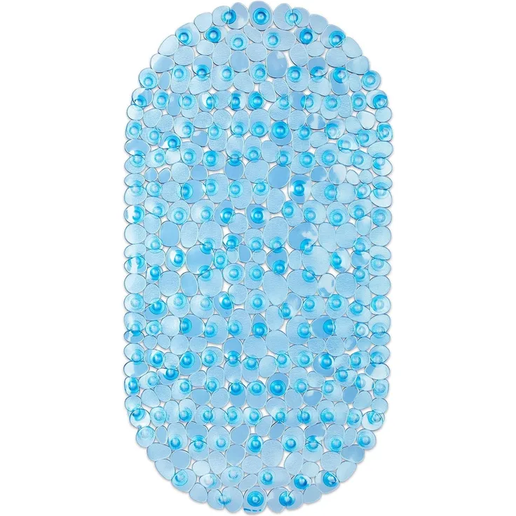 Relaxdays Badewannenmatte Steinoptik bunt