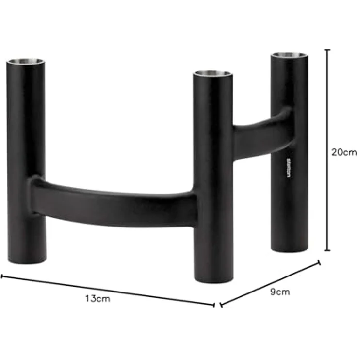 Stelton Ora Kerzenständer 3-armig schwarz – Bild 4