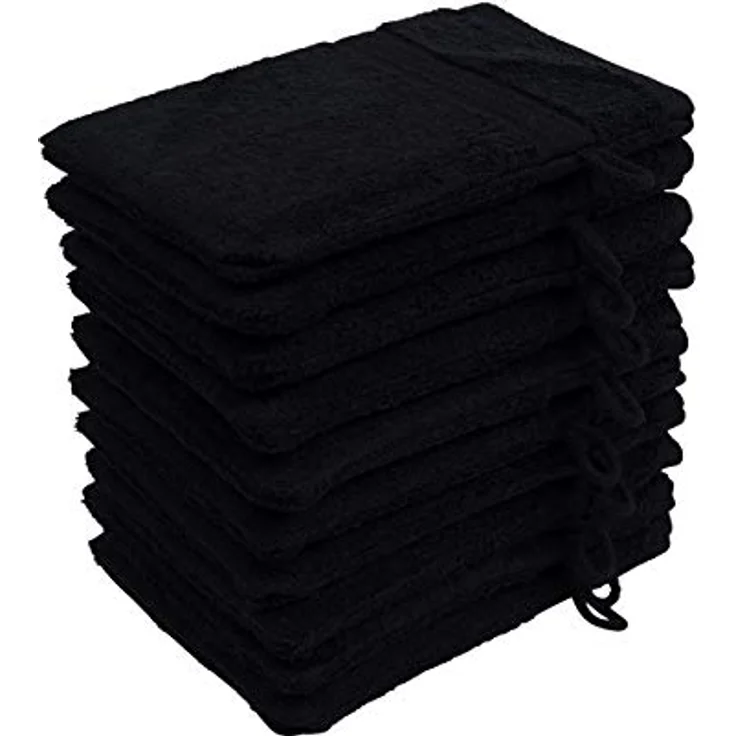 Hometex Premium Textiles Waschhandschuh in Premium Qualität 500 g/m², Feinster Frottier-Stoff 100% Baumwolle, (10er Set), weich, saugfähig, extra schwer & flauschig - TEST BILD TOP MARKE 2025 – Bild 3
