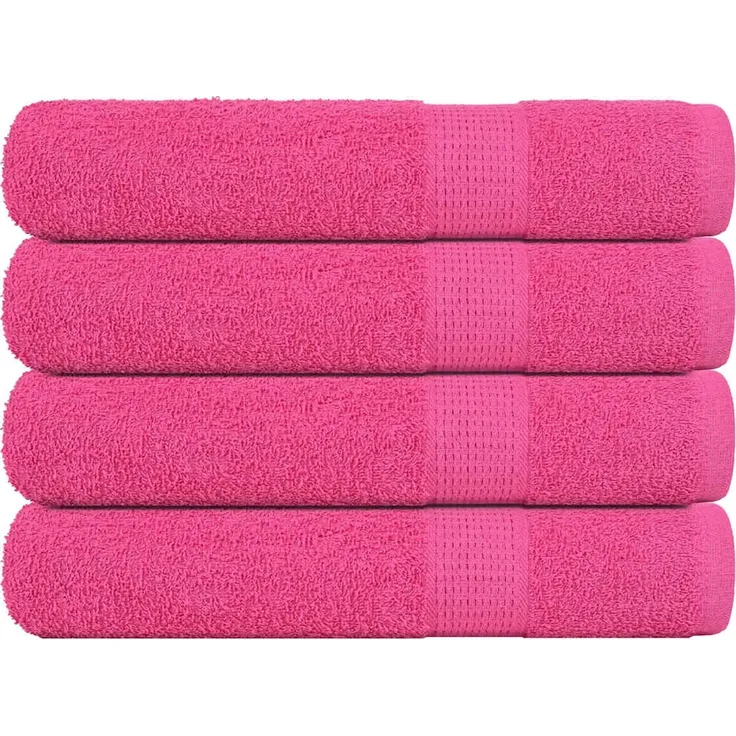 vidaXL Saunatücher FROGN 4 Stk. Rosa 80x200 cm 360 g/m² 137056