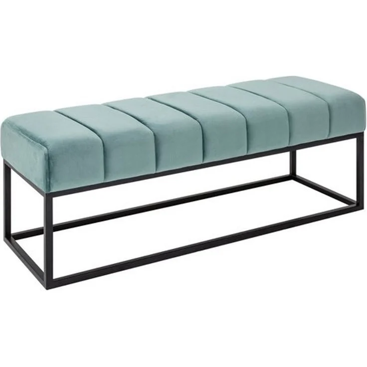 riess-ambiente Sitzbank PETIT BEAUTÉ 110cm mint / schwarz · Flurbank mit Samt-Bezug (Einzelartikel, 1-St), Wohnzimmer · Metall · Schlafzimmer · Sitzkomfort · Modern Design – Bild 4