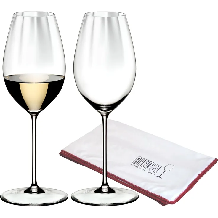 Riedel PERFORMANCE Sauvignon Blanc Glas 2er Set + Poliertuch