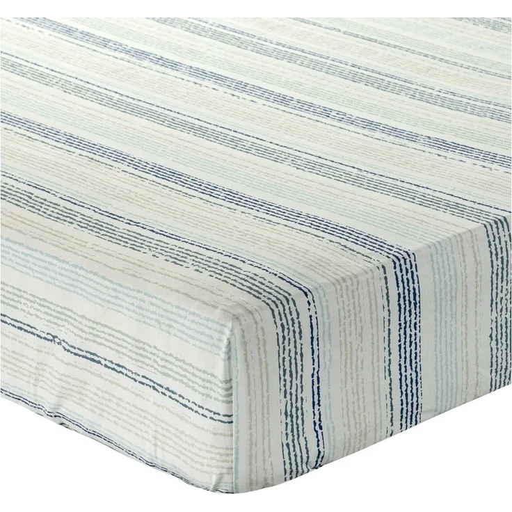 Eurofirany Spannbettlaken Betttuch mit Gummizug, mit Muster, aus Baumwolle, Makosatin, Makosatin
