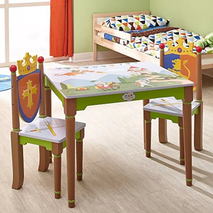 Fantasy Fields Knights Dragons Kinder Kids Holztisch (ohne Stühle) TD11837A1 – Bild 3
