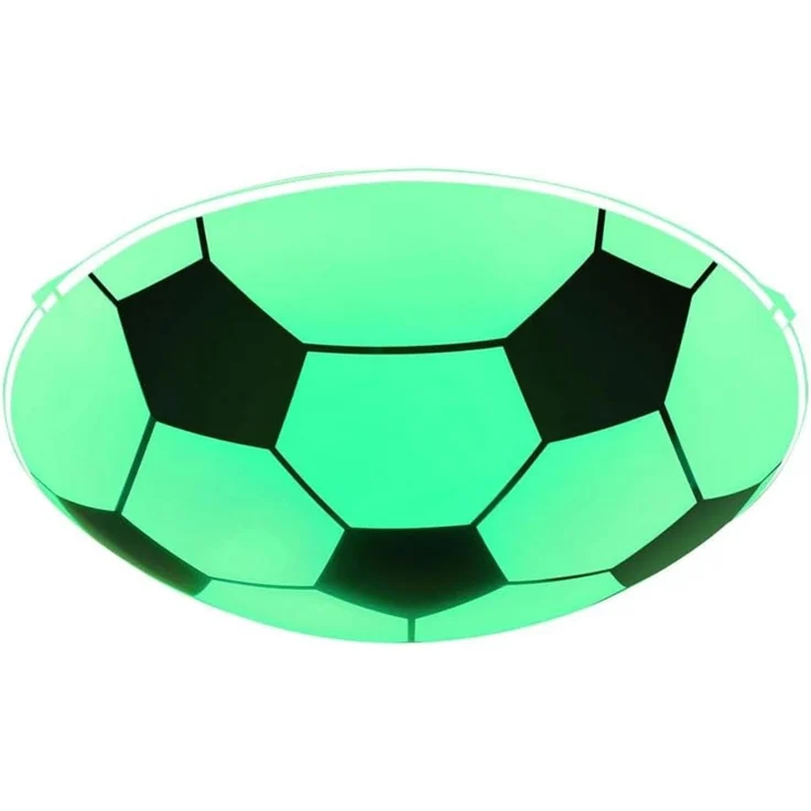 Smart Home RGB LED Deckenlampe, Fußball-Design, Glas, schwarz weiß, LEMMI – Bild 1