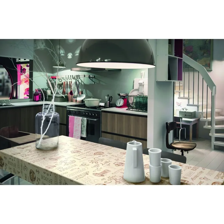d-c-table® Tischdecke Manhattan Vlies Ristretto 130 x 160 cm, creme