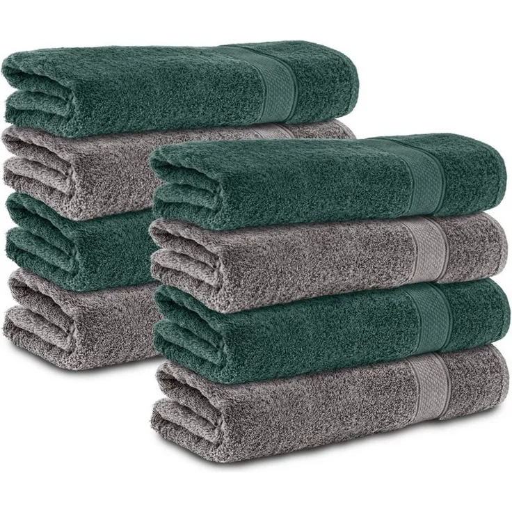 Komfortec Handtuch Set 50x100, Handtücher, Frottee (Packung, 8-St), 100% Baumwolle, Flauschig & Saugfähig, Weich, Towel – Bild 1