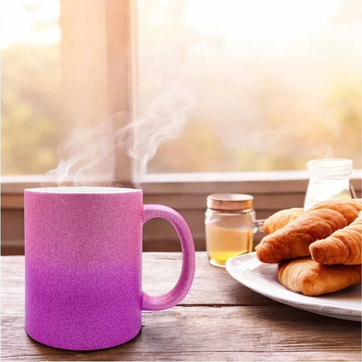 Camolo Tasse Glitzertasse Keramik 330 ml Kaffeetasse, Keramik – Bild 3