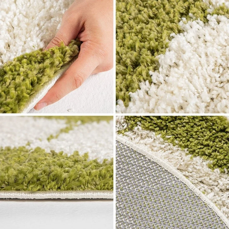 Carpettex Kinderteppich Fußball-Design, Rund, Höhe: 30 mm, Kinder Teppich Fußball-Form Kinderzimmer versch. farben und größen – Bild 2