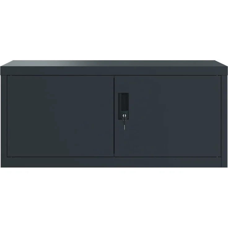 vidaXL Aktenschrank Anthrazit 90x40x180 cm Stahl 3188331 – Bild 3