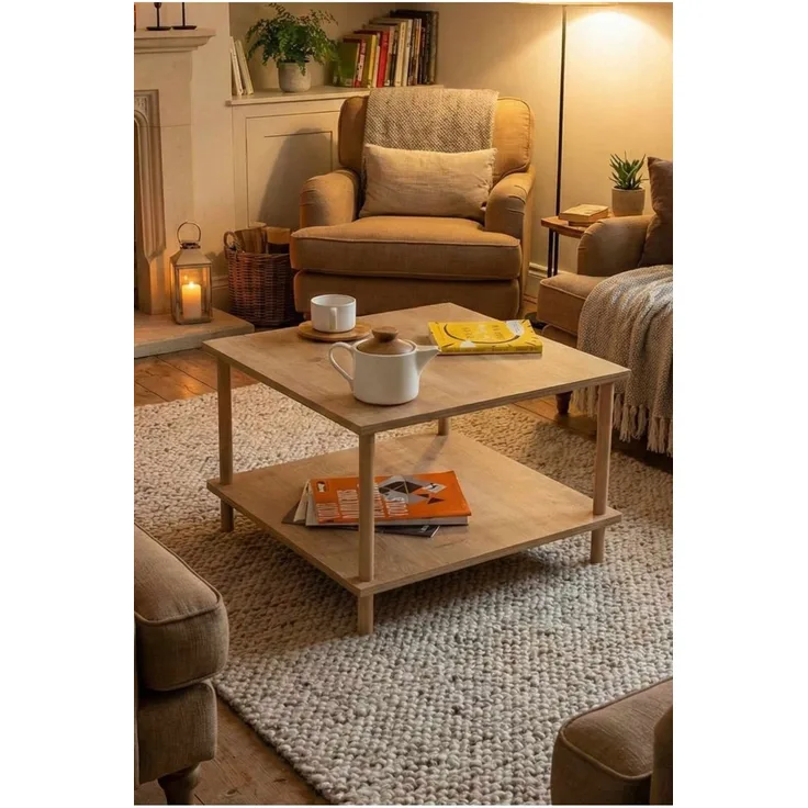 Skye Decor 'Peka-0049 - Sapphire Oak' Couchtisch, Saphir-Eiche, 60 x 42,5 x 60 cm