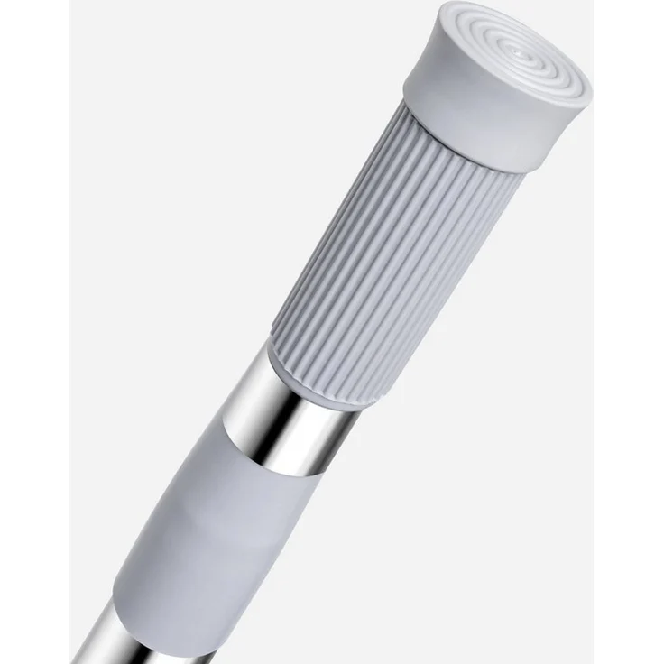 Euroshowers GmbH Duschvorhangstange Teleskop 71–115 cm Ø25 mm, Ø 25 mm, 1-läufig, 1, Klemmmechanismus, ohne Bohren, Klemmmontage, Edelstahl, ohne Bohren, rostfrei, ausziehbar, extra stabil, rutschfest – Bild 4