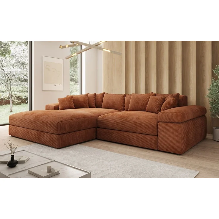 Luxusbetten24 Sofa Designer Sofa Bernardo, mit breiter Ottomane – Bild 3