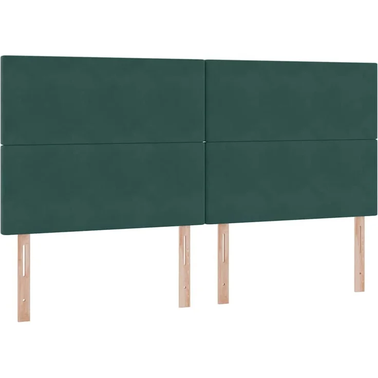 vidaXL Aufbewahrungsbett mit Matratze Dunkelgrün 200 x 200 cm Samt 3371994 – Bild 9