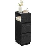 Vasagle Nachttisch (1-St), schmal, Beistelltisch mit 2 Schubladen, offenes Fach