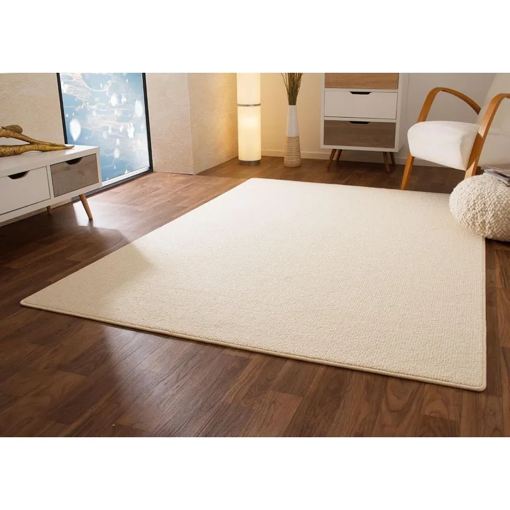 Designerteppich Modern Berber Sydney, Farbe: weiß, Größe: 140x200 cm