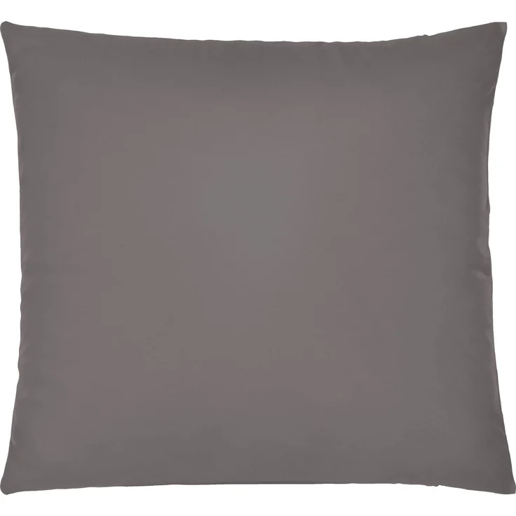 biberna Feinjersey-Kissenbezug, 2-teilig, silbergrau, 40x40 cm – Bild 1