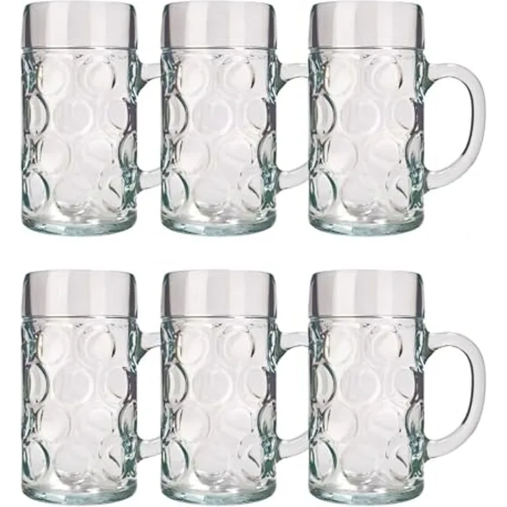 ich-zapfe Bierglas Bierglas 6er Set Biergläser ISAR 0,3 Liter