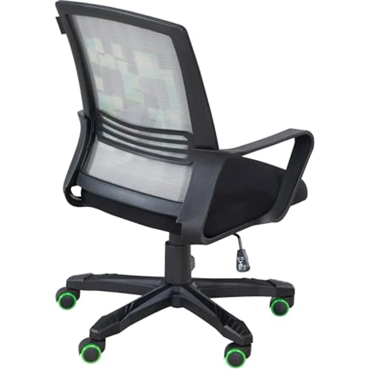 Minecraft Drehstuhl, Schwarz, mit Wippfunktion und 360° drehbarer Sitzfläche, inklusive Armlehnen, 63x92x111.5 cm, Kunststoff, Textil – Bild 5