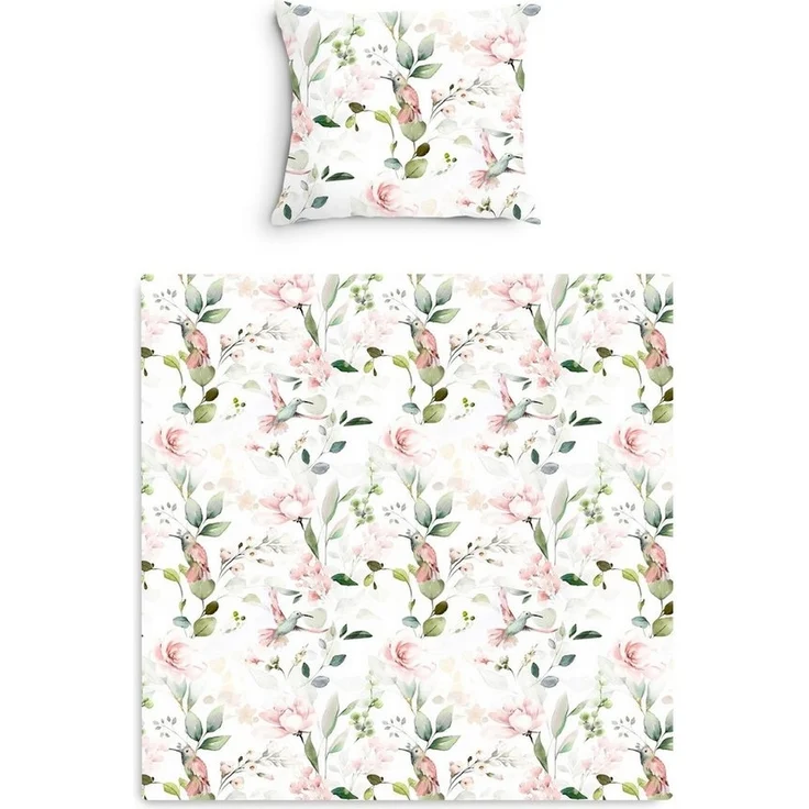 Amilian Babybettwäsche Kinderwagenset - 2tlg. Kinderbettwäsche - 80x80cm + 35x40cm, 100% Baumwolle, 2 teilig, Bettwäscheset für Kinderwagen, Wiege, Babybett - Baby Bettwäsche – Bild 5