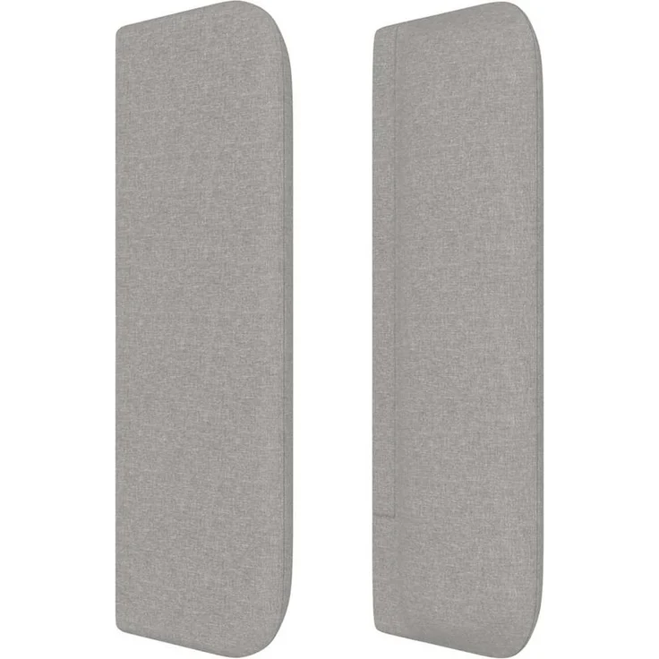 vidaXL Kopfteil mit Ohren Hellgrau 147 x 16 x 78/88 cm Stoff Grau (Art-Nr 3118906) – Bild 3