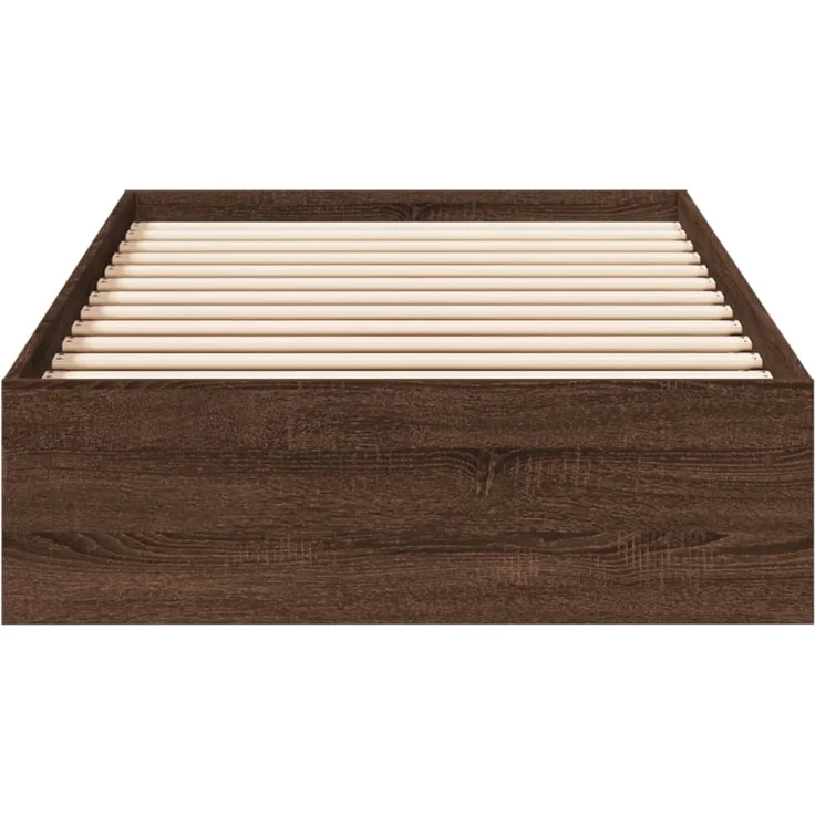 vidaXL Bettgestell mit Schubladen Braun Eichen-Optik 90x190 cm 3280712 – Bild 3