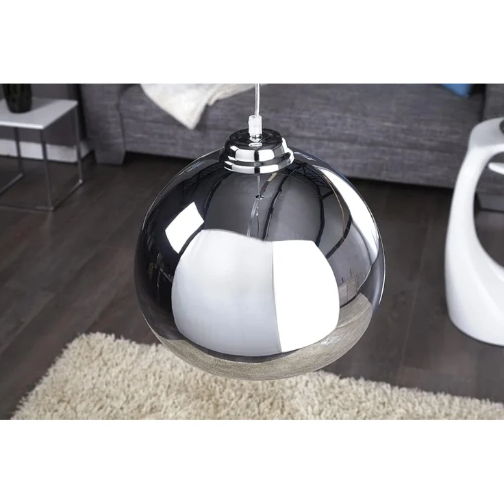 riess-ambiente Hängeleuchte CHROMAGON 30cm silber, ohne Leuchtmittel, Wohnzimmer · Metall · Esszimmer · Pendel · Modern – Bild 8