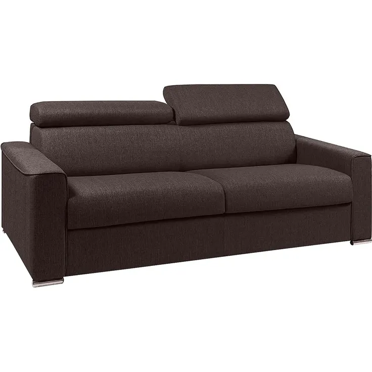 Vente-unique - VIZIR Sofa Stoff Braun - B 223 cm94 cm x H 110 cm95 cm x L 216 cm – Bild 2