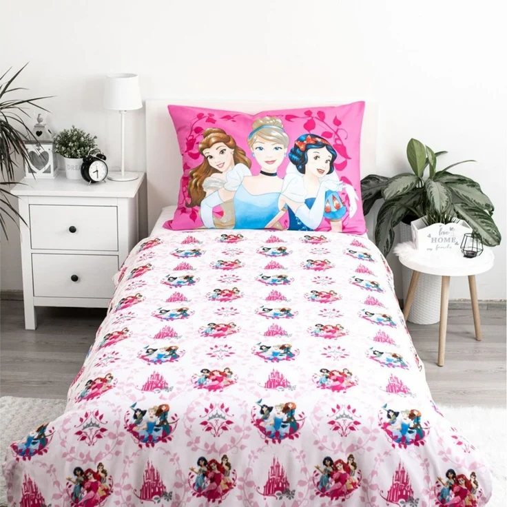 Disney Prinzessinnen Design Kuschelige Bettwäsche Baumwolle, 140x200 cm & 70x90 cm – Bild 2