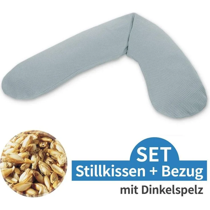 Theraline Stillkissen Das Original, 190 cm, atmungsaktive Dinkelspelz-Füllung, Baumwollbezug, vielseitig einsetzbar