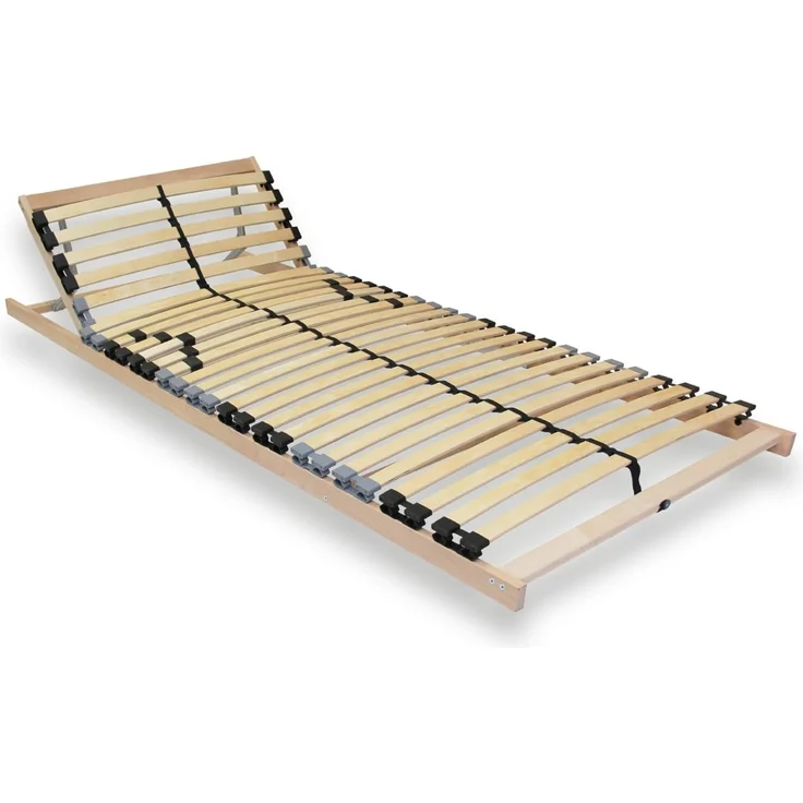 Mister Sandman Lattenrost 100x200 cm ErgoFlex 7 Zonen verstellbar Kopfteil Lattenrahmen stabil leise Bettgestell kompatibel mit Allen Matratzen und Bettgestell selbstmontierend