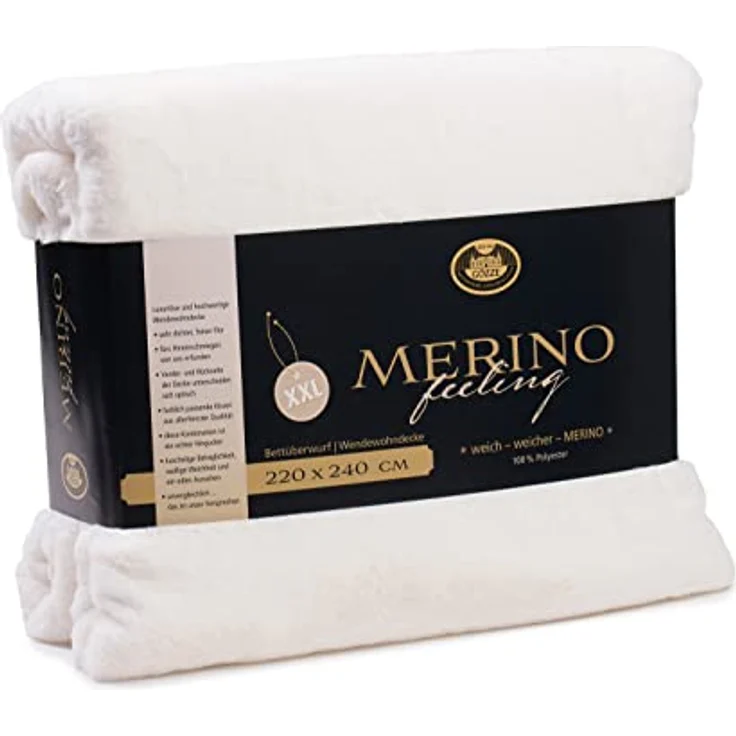 Wohndecke Merino Wendewohndecke, Gözze, kuschelig weich – Bild 4