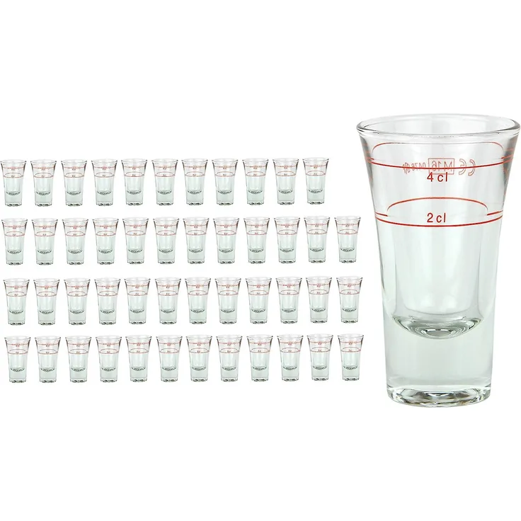 48er Set Schnapsgläser Stamper Dublino 2cl + 4cl