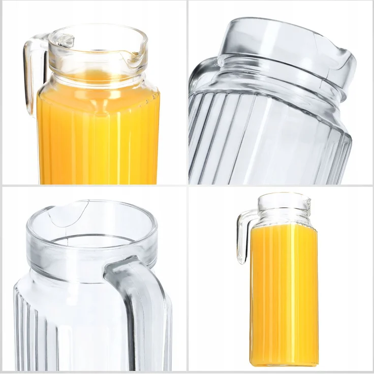 KADAX Krug 1,1 l + 6 Gläser 360 ml für Wassersaft – Bild 5