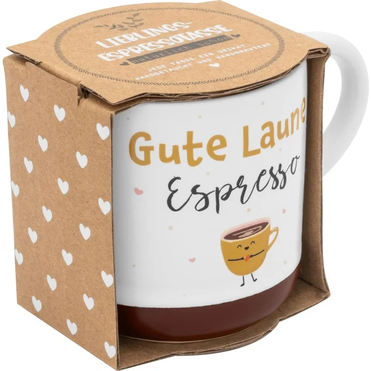 Espressotasse Druck GUTE LAUNE – Bild 2