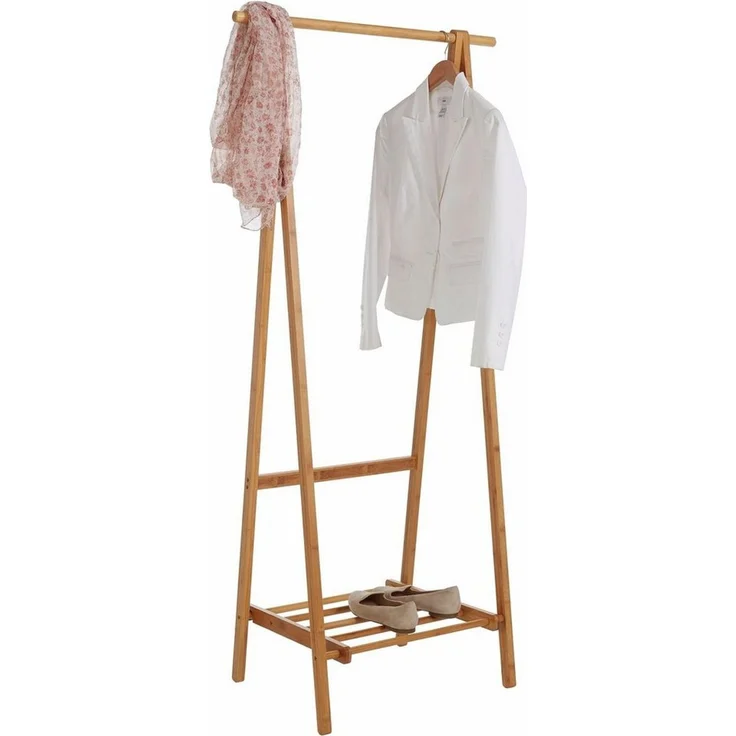 Zeller 13598 Garderobe, Holz, Natur, 73.5 x 44.5 x 159 cm – Bild 2