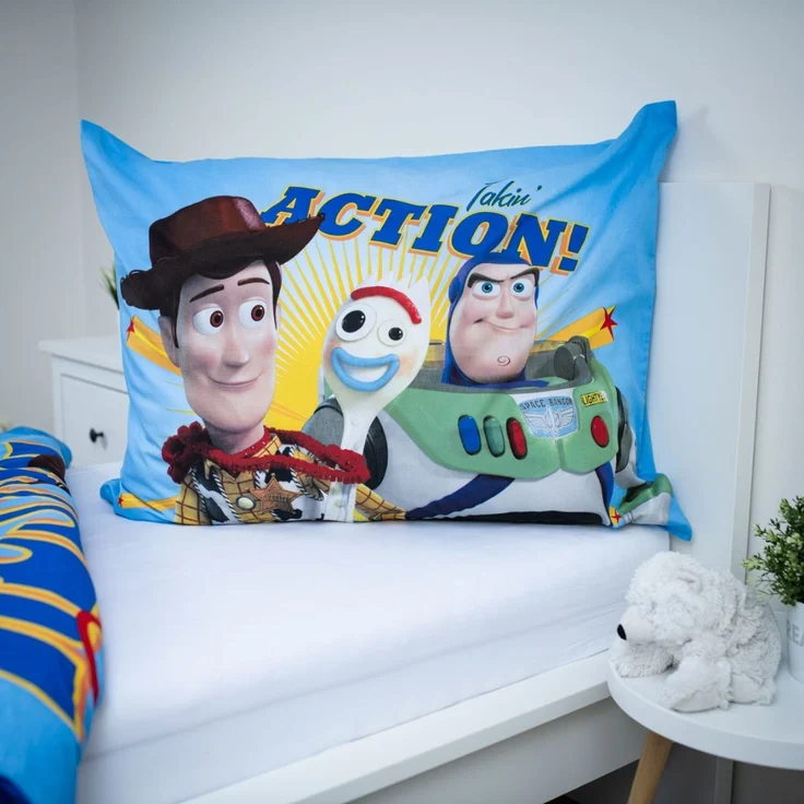 Disney Pixar Toy Story Kinder Bettwäsche Set 140x200 cm Baumwolle mit Reißverschluss – Bild 5