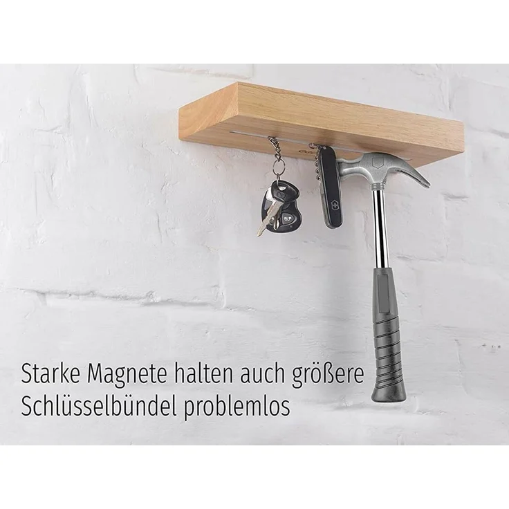 KVOTA Schlüsselbrett Schlüsselbrett mit Ablage Schlüsselhalter Magnetisch Flur moderneDeko – Bild 4