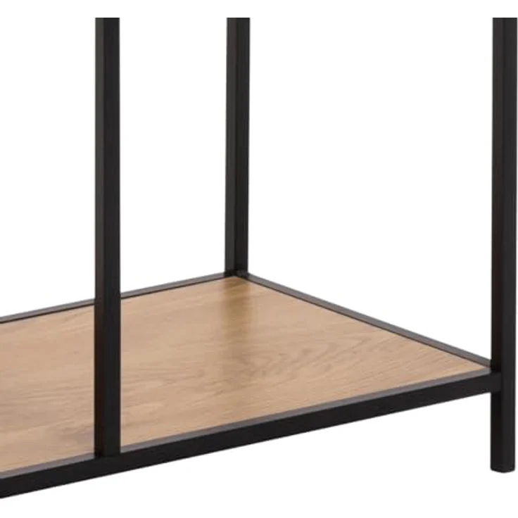 XXXL Xxxl Regal, Schwarz/Eiche, 4 Fächer, 2 Schubladen, 77x185x35 cm, stehend – Bild 6