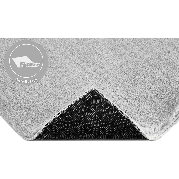 Andiamo Badematte Arezzo, Höhe 16 mm, rutschhemmend beschichtet, fußbodenheizungsgeeignet, schnell trocknend, Polyester, rechteckig, Uni Farben, auch in rund und als 2er Set erhältlich – Bild 3