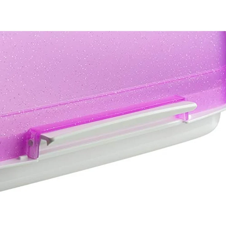 Engelland Kuchentransportbox Kuchenbox mit transparentem Deckel, Kunststoff, (Vorteils-Set, 2-tlg, sicheres Transportieren), mit Tragegriff und Klickverschluss, BPA-frei, rechteckig, Kunststoff – Bild 6