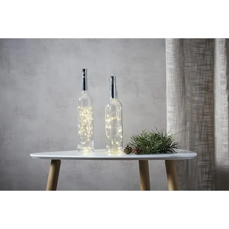 LED-Draht-Kette "Dew Drops", 15 warmwhite LED – Bild 3