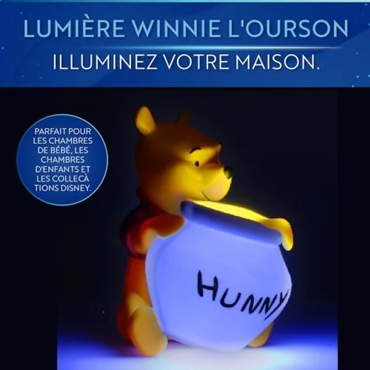 Paladone Winnie The Pooh Hunny Licht - Offiziell Lizenziertes tragbares Nachtlicht 16,5 cm (6,4"), Disney Lampe für Kinderzimmer oder Babyzimmer – Bild 4