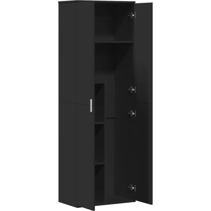 vidaXL Highboard Schwarz 60x35x180 cm Holzwerkstoff 3276666 – Bild 6