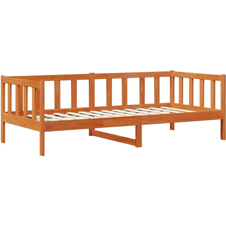 vidaXL Tagesbett Set 3 pcs Wachsbraun Massives Kiefernholz 3422779 – Bild 2