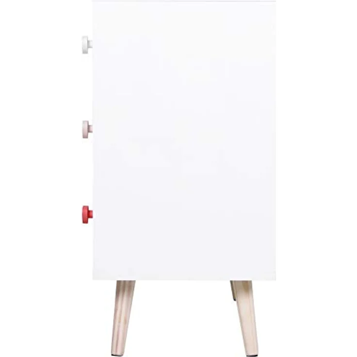 HOMCOM Kommode für Kinder, Holz, rosa, 90 x 42 x 80 cm – Bild 9