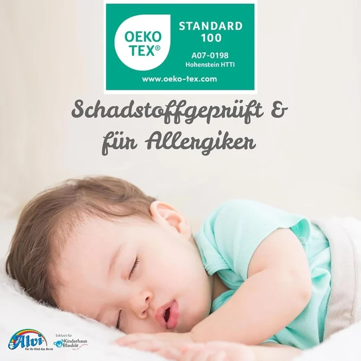 Alvi Beistellbettmatratze abgerundet, Matratze für Beistellbett 80x42 cm und 89x50 cm, Babymatratze 2 abgerundete Seiten für Beistellbett, Größe:89 x 50 x 4.5 – Bild 7