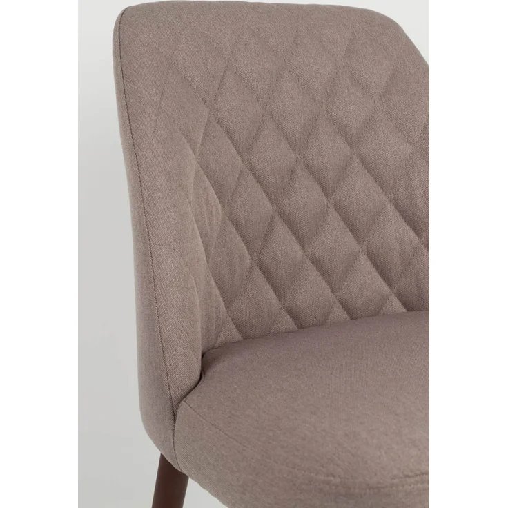 Esszimmerstuhl Conway im 2er-Set, Beige mit gesteppter Rückenlehne und Buchenholzbeinen, für Wohn- und Esszimmer – Bild 7