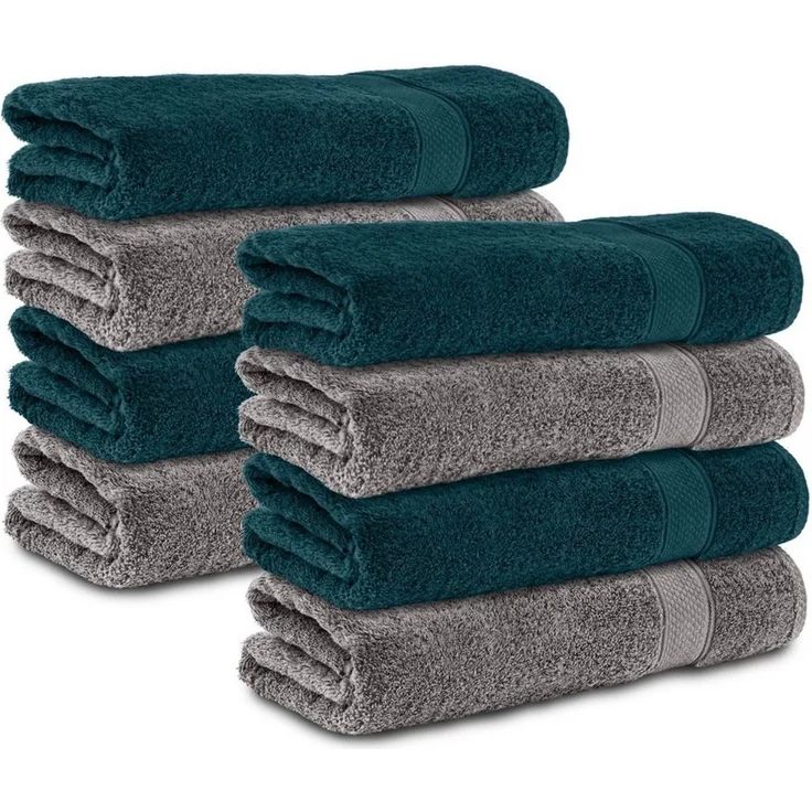 Komfortec Handtuch Set 50x100, Handtücher, Frottee (Packung, 8-St), 100% Baumwolle, Flauschig & Saugfähig, Weich, Towel – Bild 2