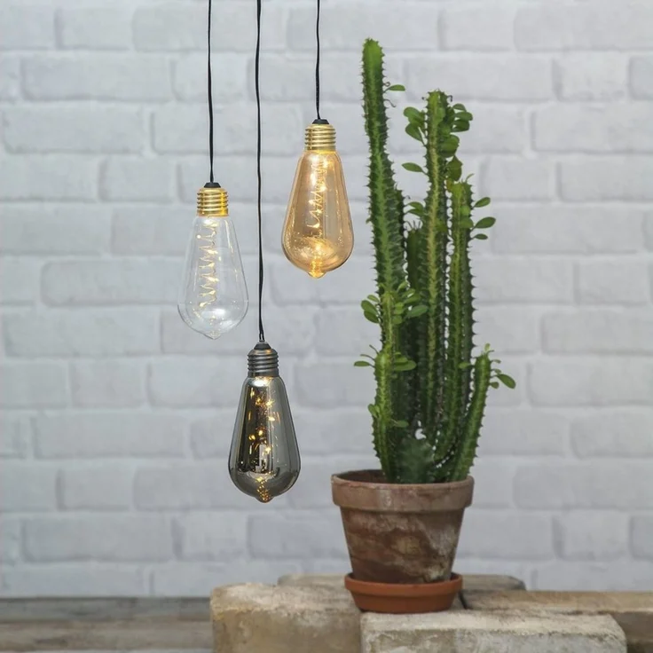 LED-Deko-Licht "Glow", 5 warmwhite LED, Rauch-Glas – Bild 5